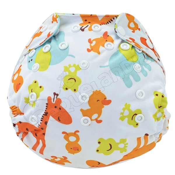 Cobertor de Pañal jirafa pollito con barreras - Pequelandia