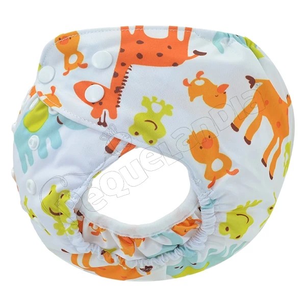 Cobertor de Pañal jirafa pollito con barreras - Pequelandia