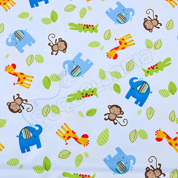 Tela PUL diseño Elefante Azul