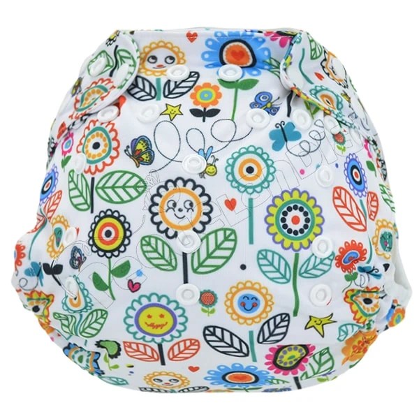 Cobertor de Pañal girasoles felices con barreras - Pequelandia