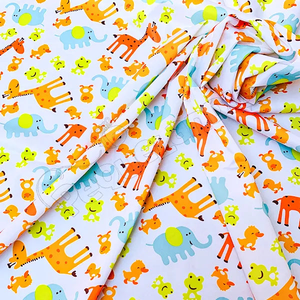 Tela PUL diseño Jirafa Pollito