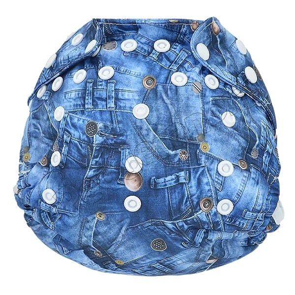 Cobertor de Pañal jeans con tachas con barreras - Pequelandia
