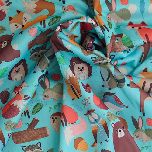 Tela PUL diseño Zorrito En El Bosque