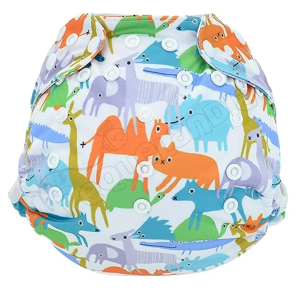 Cobertor de Pañal camello y amigos con barreras - Pequelandia