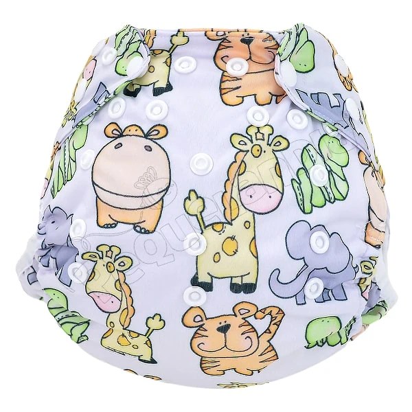 Cobertor de Pañal tigre jirafa con barreras - Pequelandia