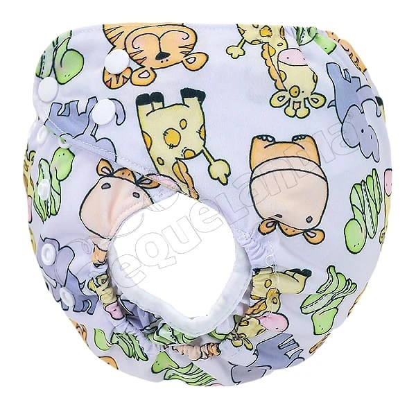 Cobertor de Pañal tigre jirafa con barreras - Pequelandia