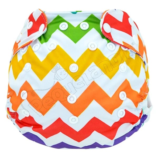 Cobertor de Pañal zigzag colores con barreras - Pequelandia