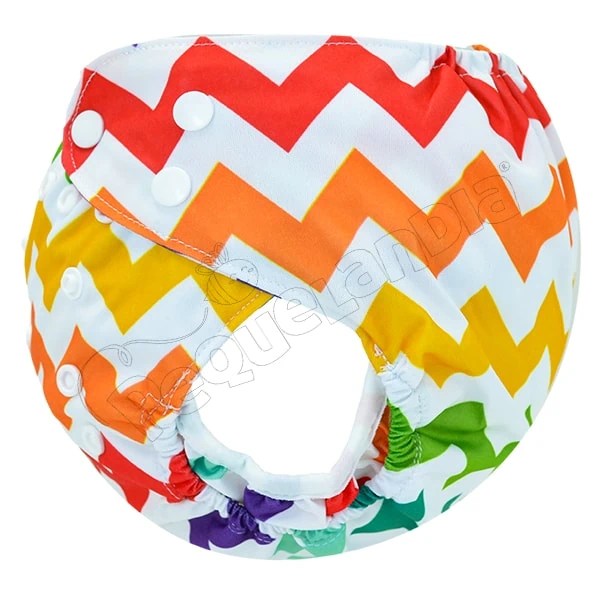 Cobertor de Pañal zigzag colores con barreras - Pequelandia