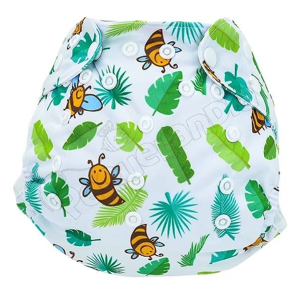 Cobertor de Pañal abejita con hojas con barreras - Pequelandia