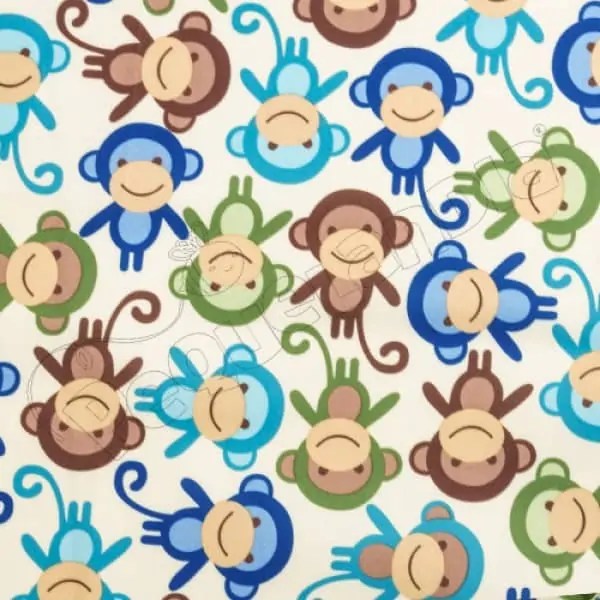 Tela PUL diseño Monitos Colores