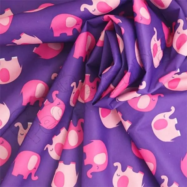 Tela PUL diseño Elefanta Fucsia