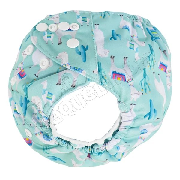 Cobertor de Pañal llamita blanca con barreras - Pequelandia