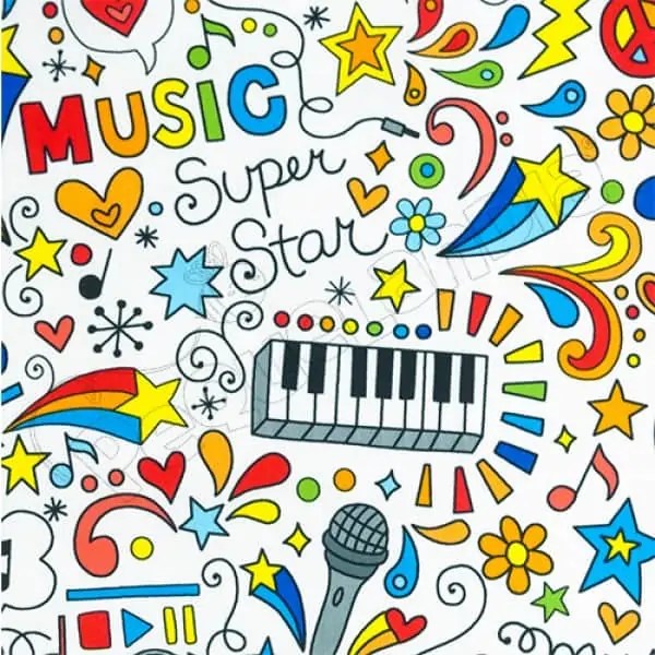 Tela PUL diseño Music