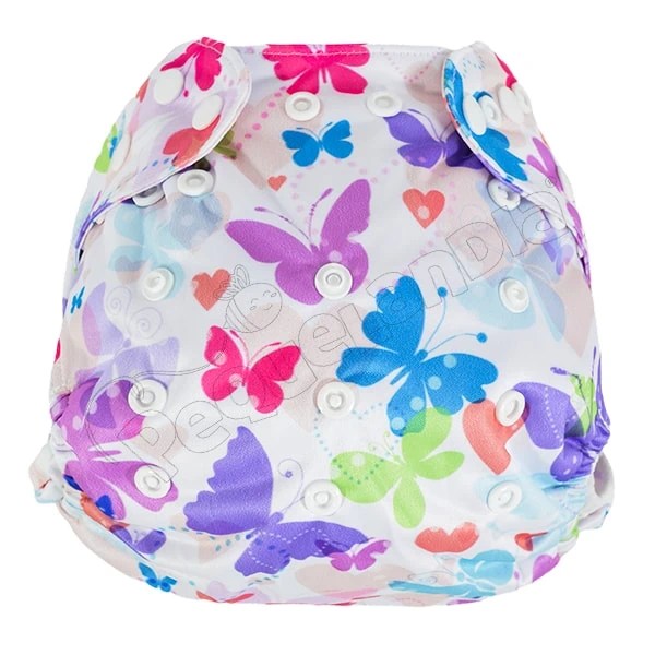 Cobertor de Pañal mariposas romanticas con barreras - Pequelandia