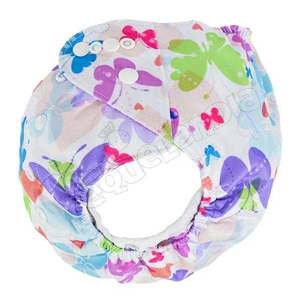 Cobertor de Pañal mariposas romanticas con barreras - Pequelandia