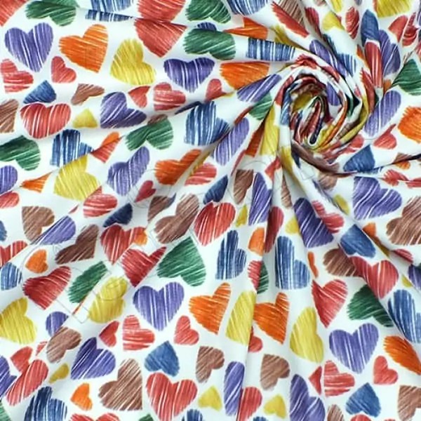 Tela PUL diseño Corazones Colores