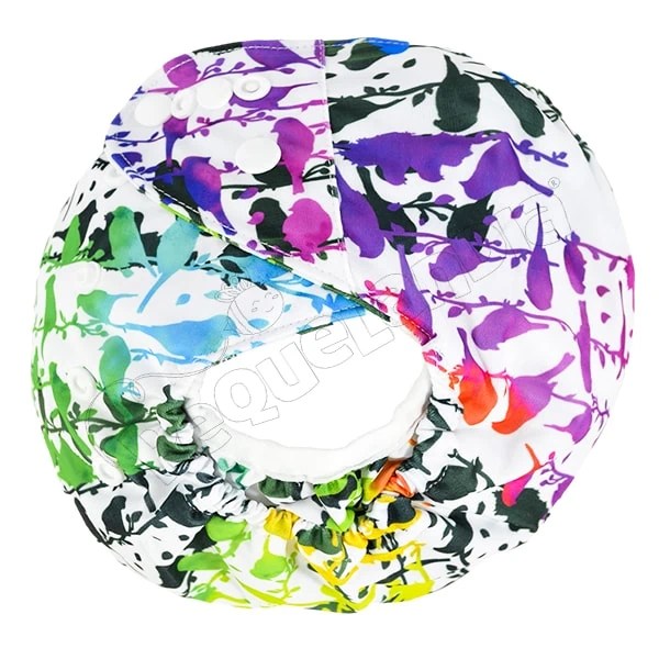 Cobertor de Pañal catitas colores con barreras - Pequelandia