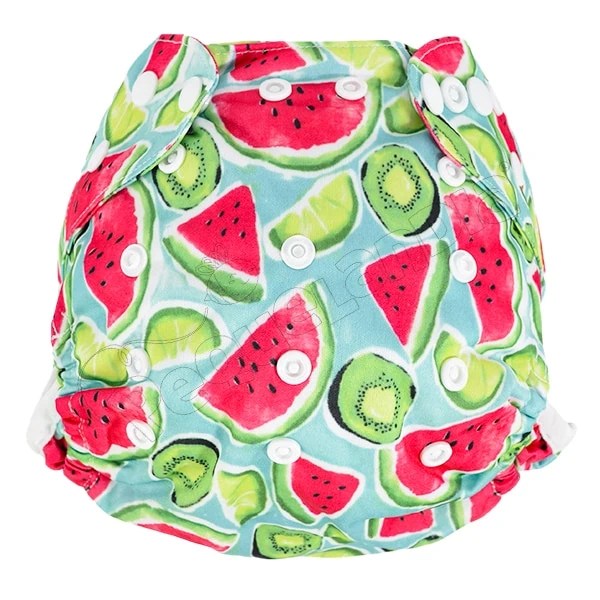Cobertor de Pañal sandia kiwi con barreras - Pequelandia