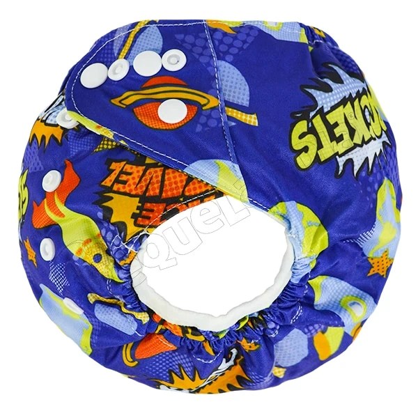 Cobertor de Pañal rockets azul con barreras - Pequelandia