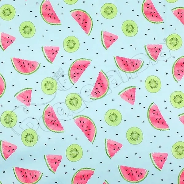 Tela PUL diseño Kiwi Y Sandia