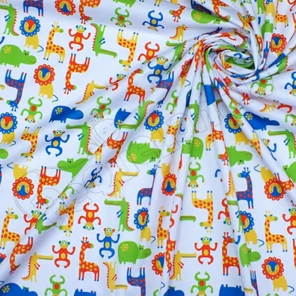 Tela PUL diseño Hippo Y Amigos