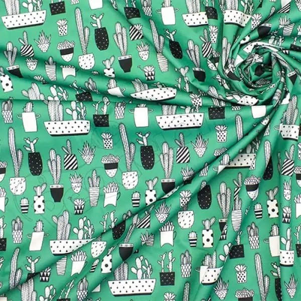 Tela PUL diseño Macetas Cactus