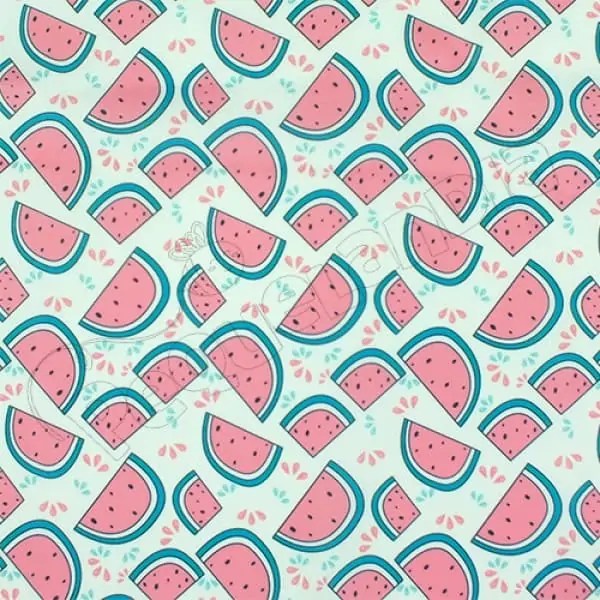 Tela PUL diseño Sandia Rosada