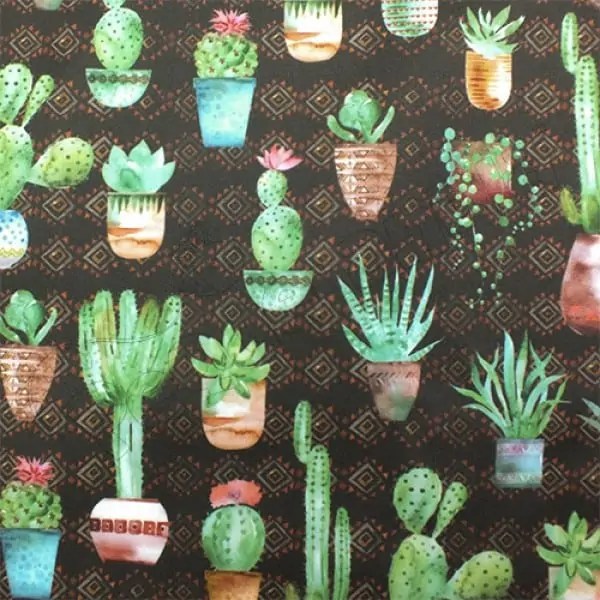 Tela PUL diseño Cactus Y Suculentas