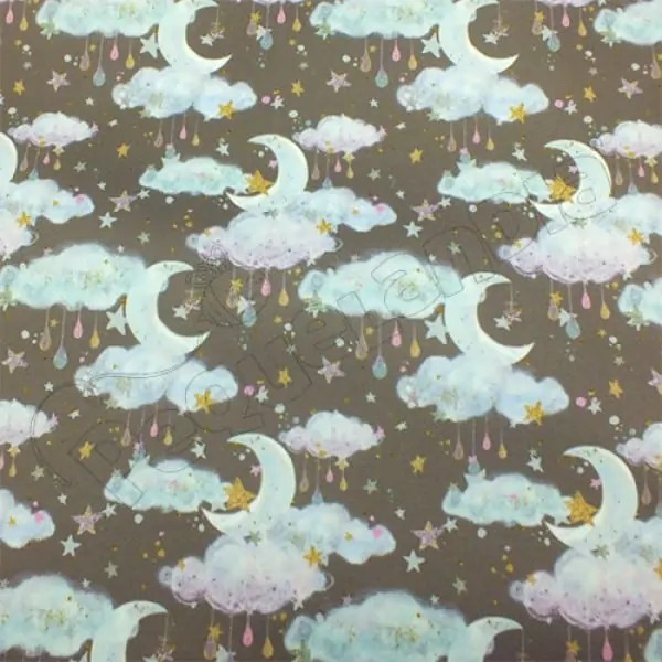 Tela PUL diseño Noche De Lluvia