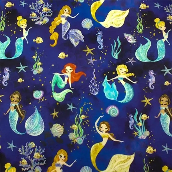 Tela PUL diseño Princesas Sirenas