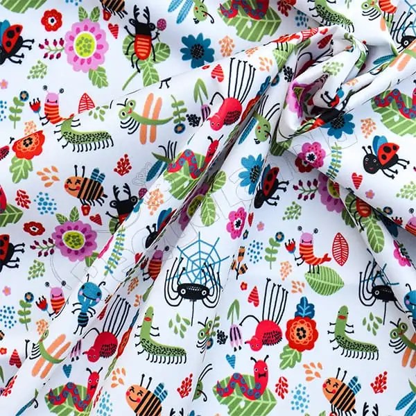 Tela PUL diseño Insectos Colores