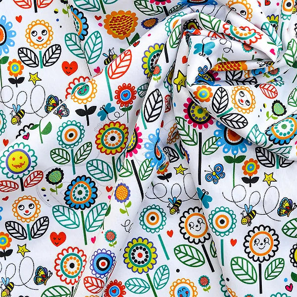 Tela PUL diseño Girasoles Felices