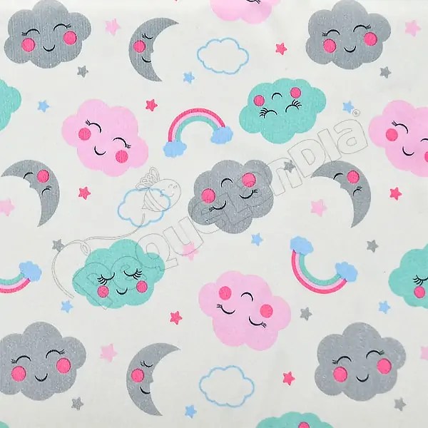 Tela PUL diseño Nubes Sonadoras