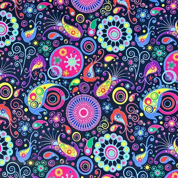 Tela PUL diseño Mandala Paisley