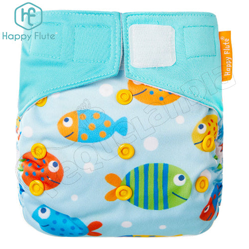 Pañal Nocturno Happy Flute Peces Diseño
