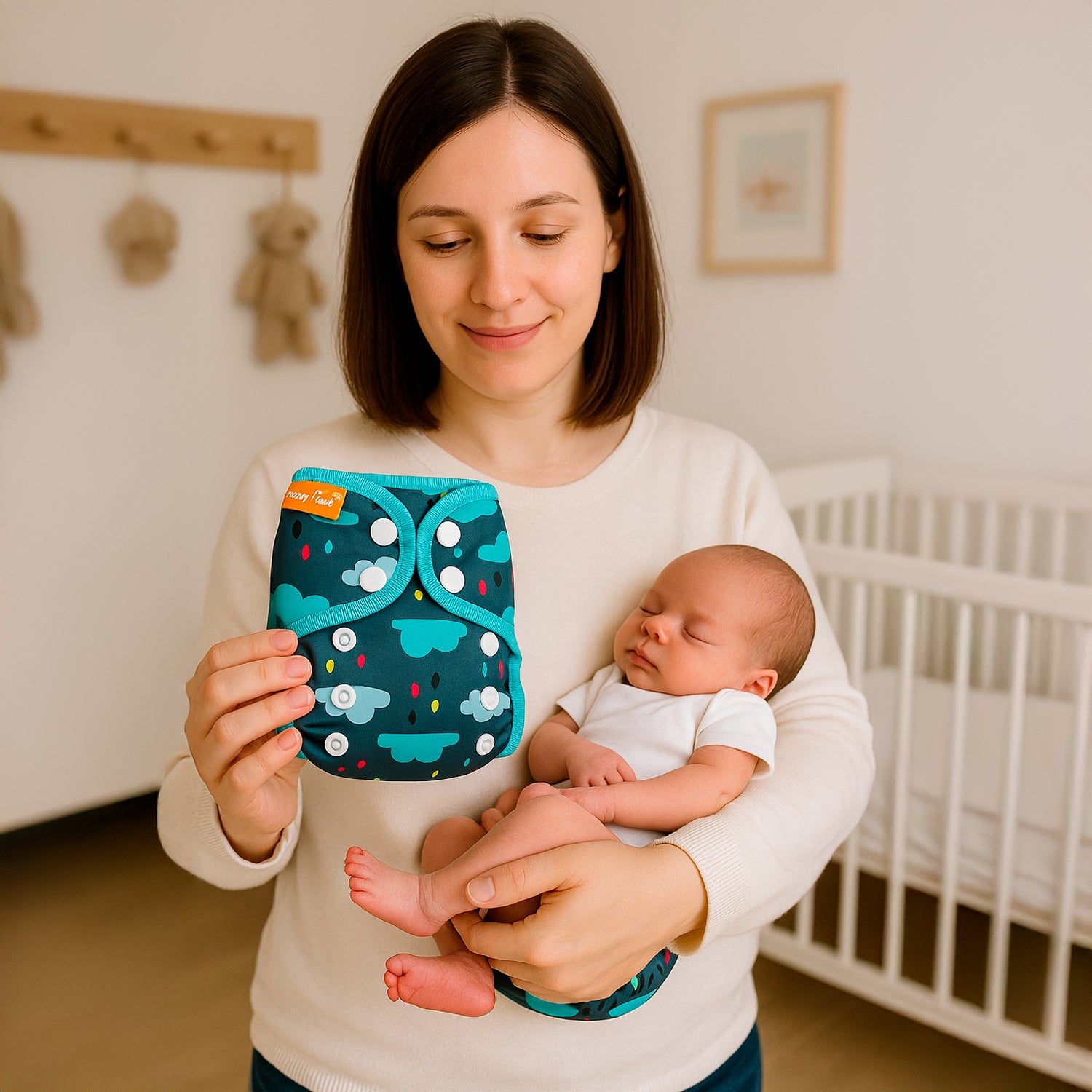 Pañal Recién Nacido Happy Flute Ballenita