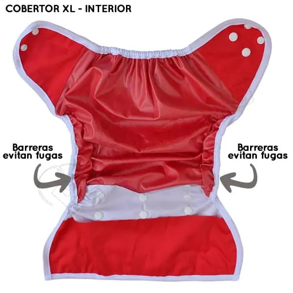 Cobertor de Pañal o cubre pañal XL con barreras