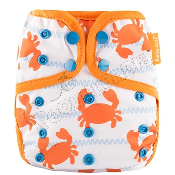 Cobertor Cubre Pañal Happy Flute Cangrejos