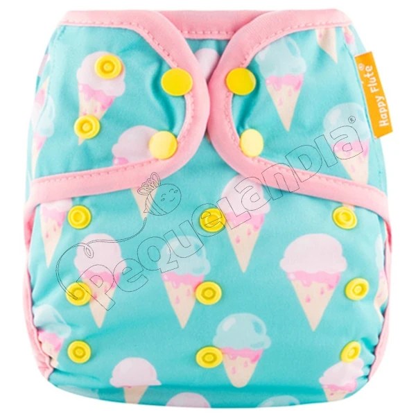 Cobertor Cubre Pañal Happy Flute Helados