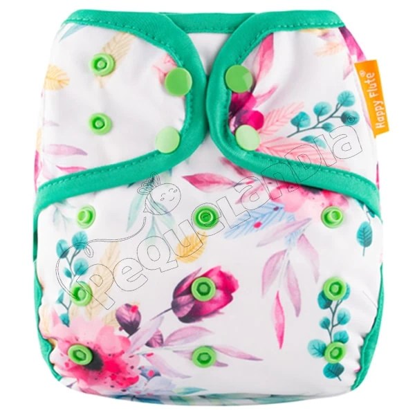 Cobertor Cubre Pañal Happy Flute Flores