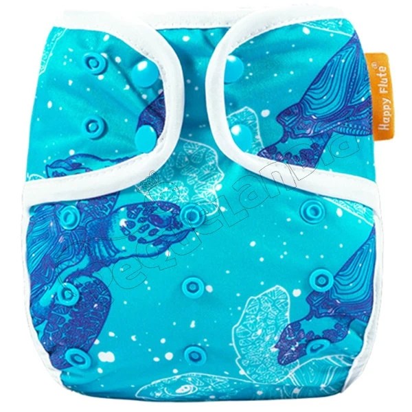 Cobertor Cubre Pañal Happy Flute Tortugas