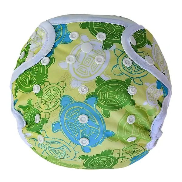 Cobertor Borde Blanco Tortugas Verdes con Barrera en Piernas