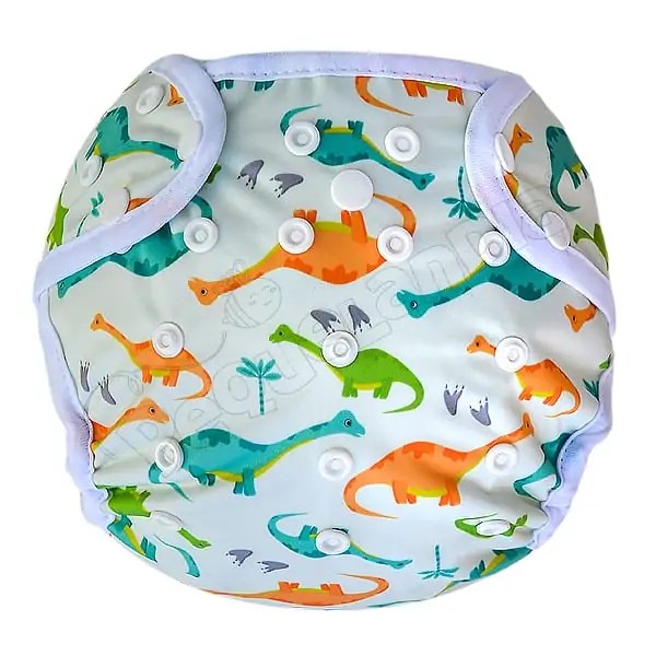 Cobertor Borde Blanco Dinosaurios Colores con Barrera en Piernas