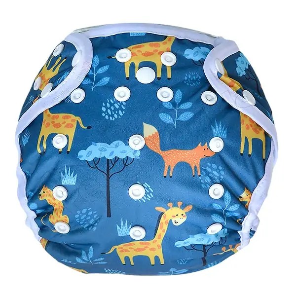 Cobertor Borde Blanco Jirafa Y Amigos con Barrera en Piernas