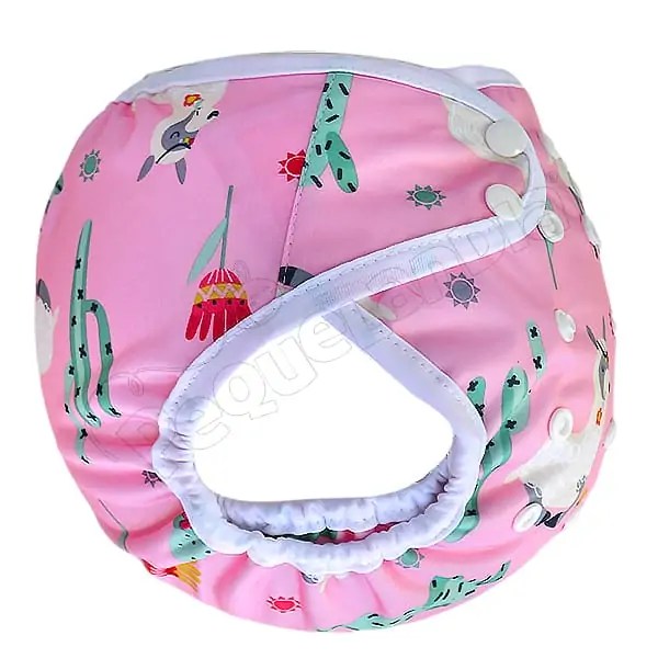 Cobertor Borde Blanco Llamita Fondo Rosa con Barrera en Piernas