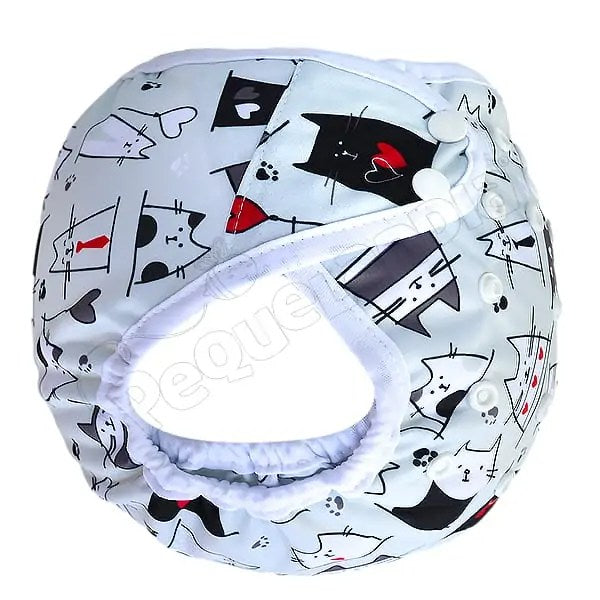 Cobertor Borde Blanco Gato Love con Barrera en Piernas