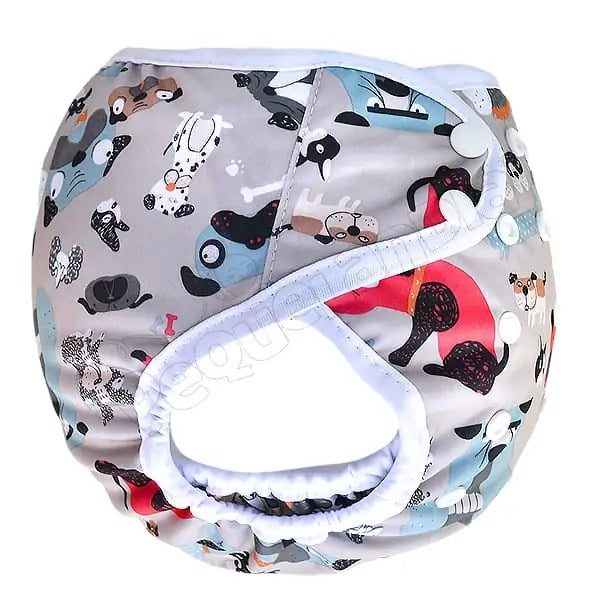 Cobertor Borde Blanco Razas Caninas con Barrera en Piernas