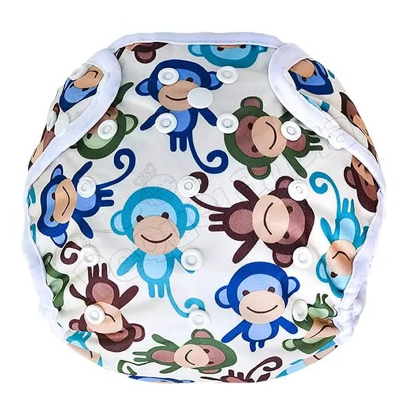 Cobertor Borde Blanco Monitos Colores con Barrera en Piernas