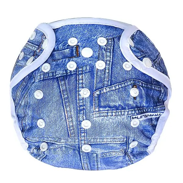 Cobertor Borde Blanco Jeans con Barrera en Piernas