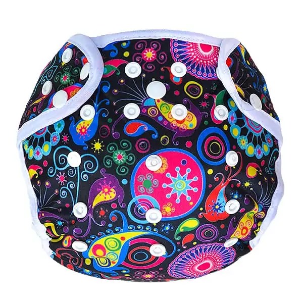 Cobertor Borde Blanco Mandala Paisley con Barrera en Piernas